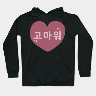 Thank You in Korean (Informal) (고마워) Hoodie